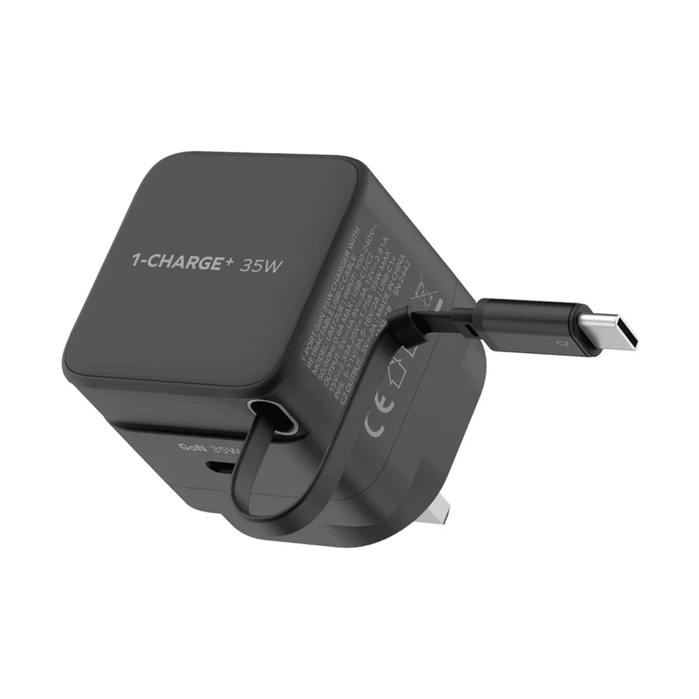 مومكس - شاحن GaN بقوة 35 واط مع منفذ USB-C