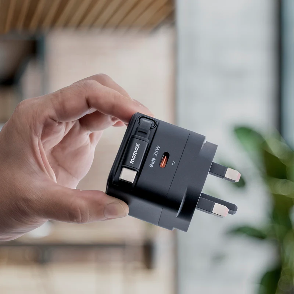 مومكس - شاحن GaN بقوة 35 واط مع منفذ USB-C