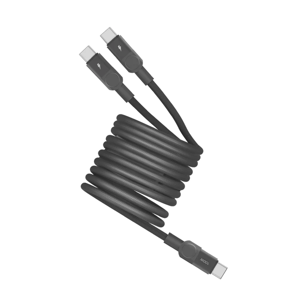 مومكس - كابل مغناطيسي USB-C إلى USB-C مزدوج 100 واط
