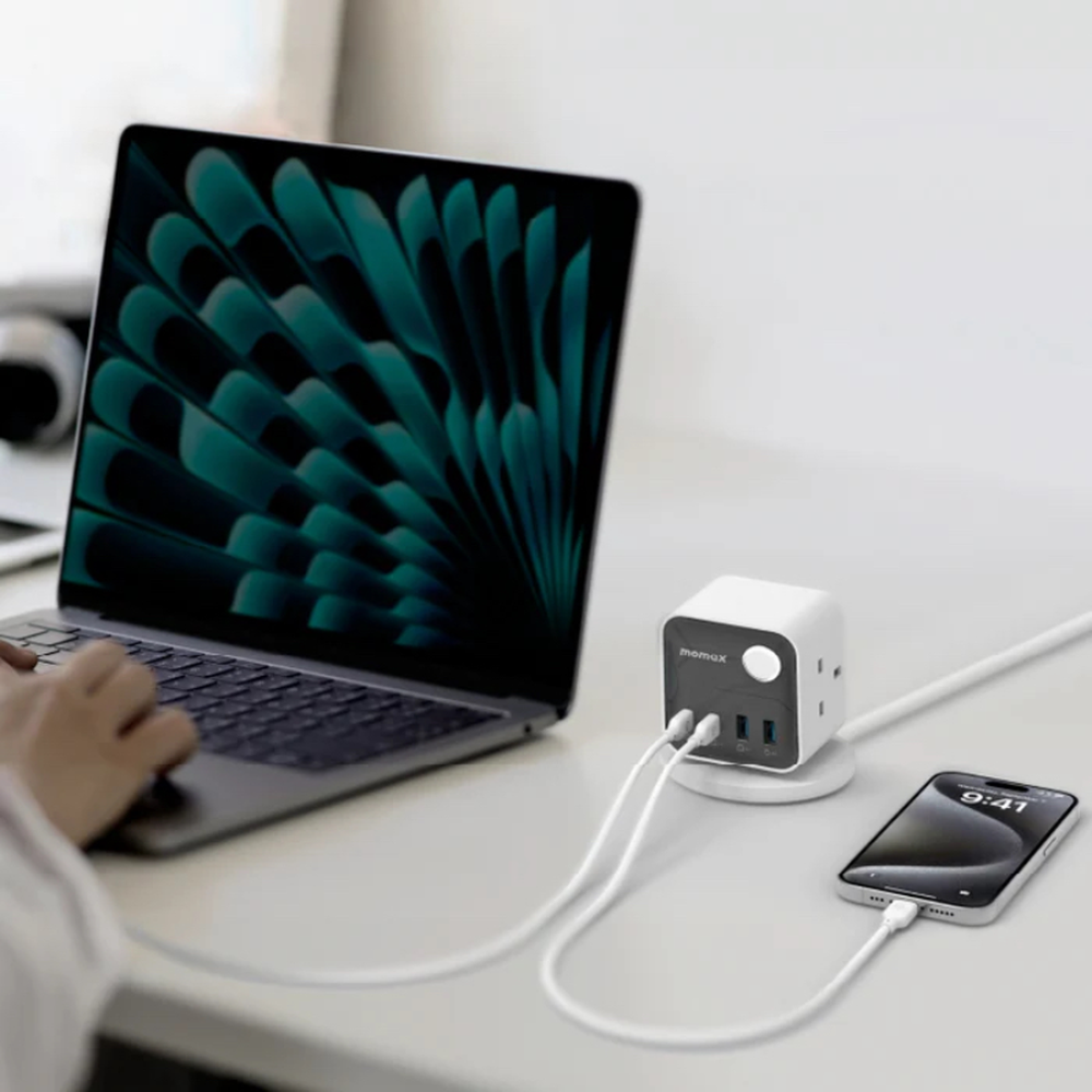 موماكس - منافذ شاحن حائطي بقوة 35 وات