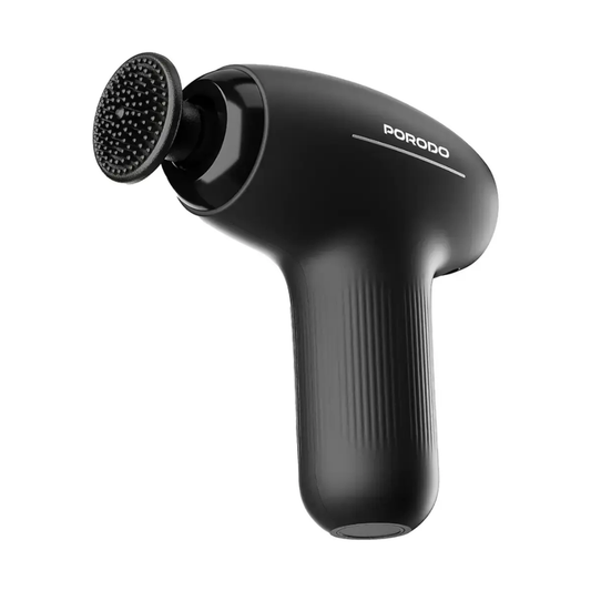 Porodo Mini Massage Gun, Portable Deep Tissue Percussion Massager for Muscle Relaxation, Recovery & Pain Relief, Compact Handheld Body Massage Device | جهاز Porodo Mini Massage Gun للمساج، مسدس تدليك محمول وعميق للعضلات، للاسترخاء والتعافي وتخفيف الألم، جهاز مساج صغير ومحمول للجسم