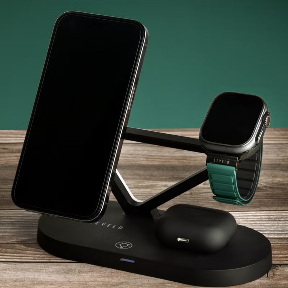 Levelo - 15W Premio 5-in-1 Wireless Charging Station