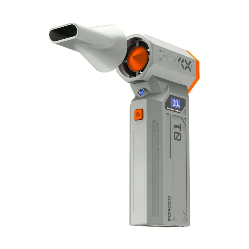 Porodo turbo dust blower with white conical nozzle attachment