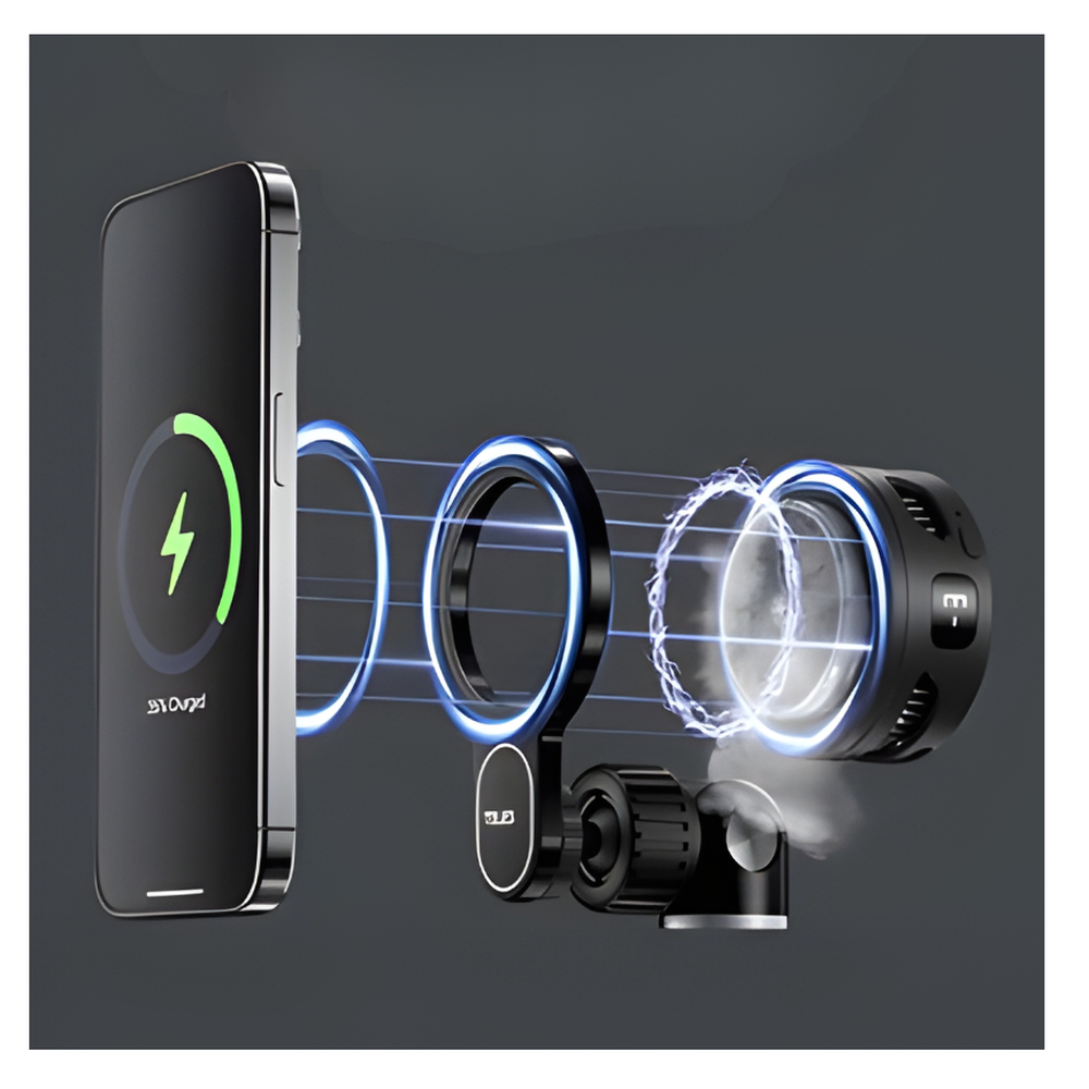 Telesin detachable magnetic ring component for smartphone charging and mounting