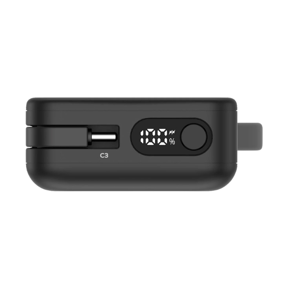Momax 30W power bank with built-in Type-C cable and digital battery display