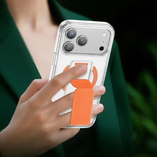 جرين لايون - حافظة آيفون 17 جلدية مع مقبض