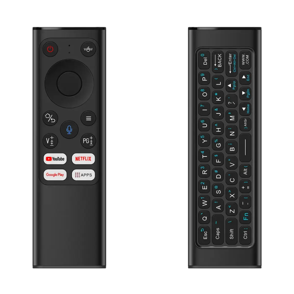 Green Lion 61-key mini keyboard and air mouse combo in black matte finish
