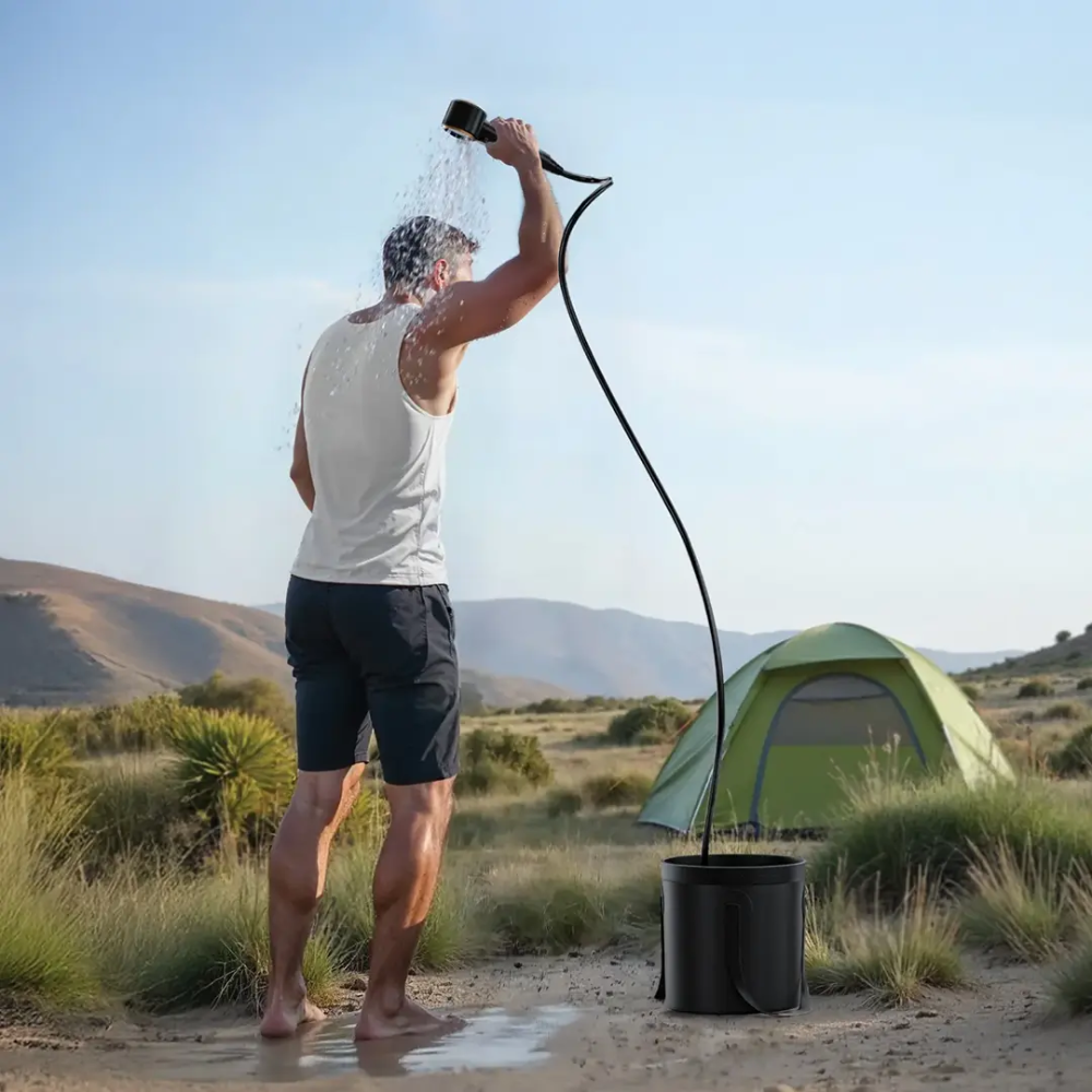 Green Lion - Camping Shower Digital Display