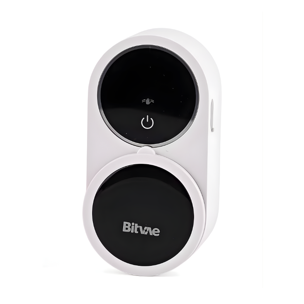 Bitvae white wall-mounted smart toothbrush sanitizer with matte finish and LED display