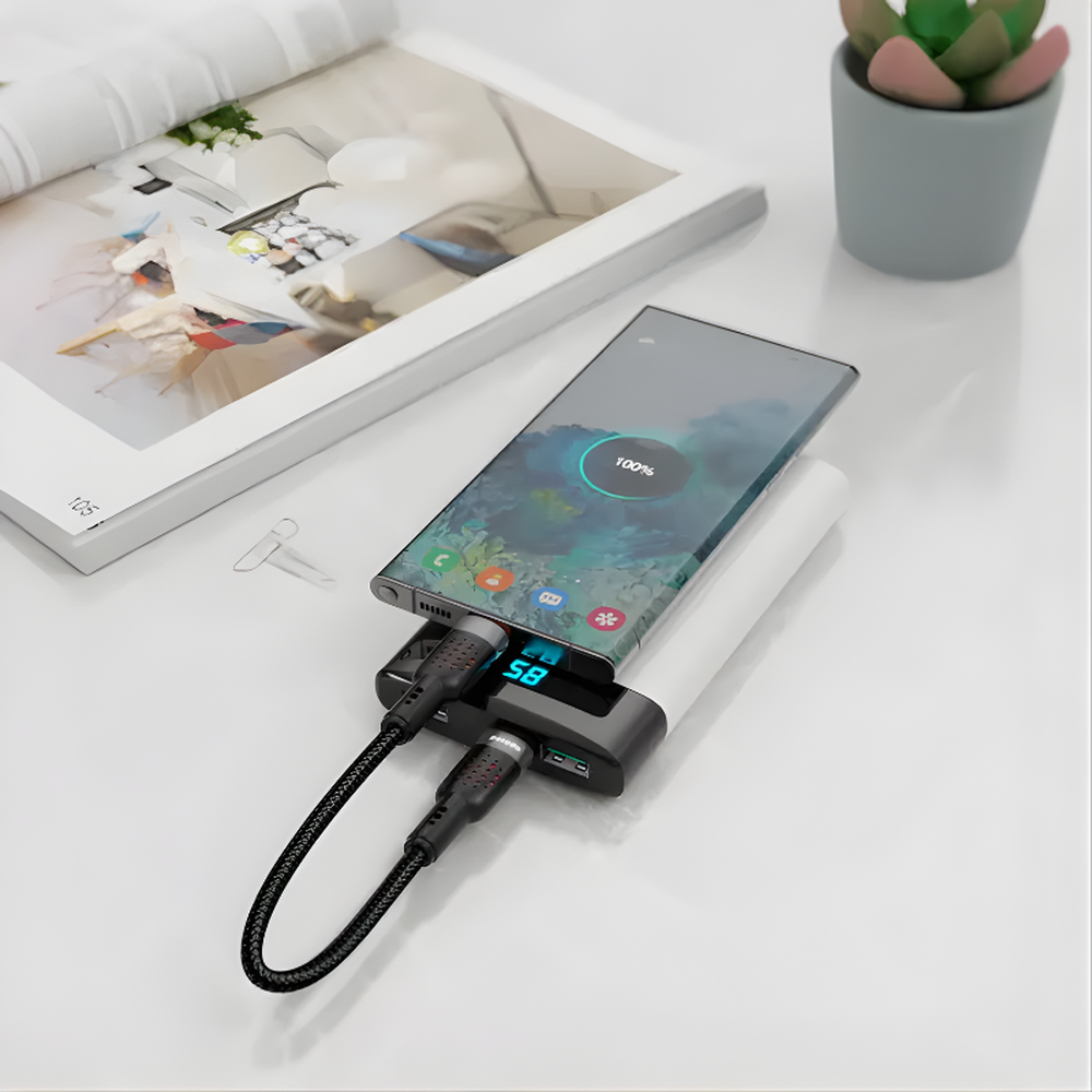 Porodo - 60W Braided USB-C Cable (25cm)