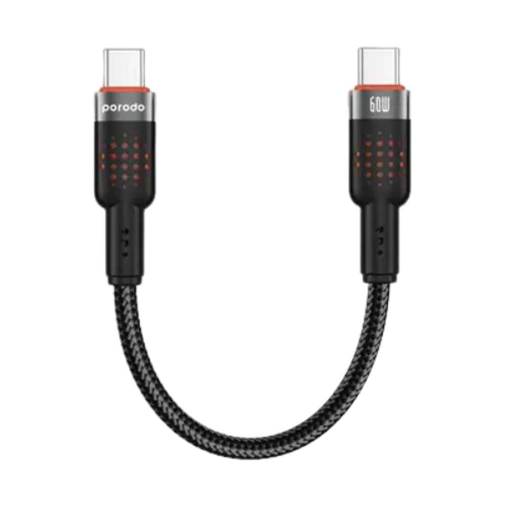 Porodo - 60W Braided USB-C Cable (25cm)