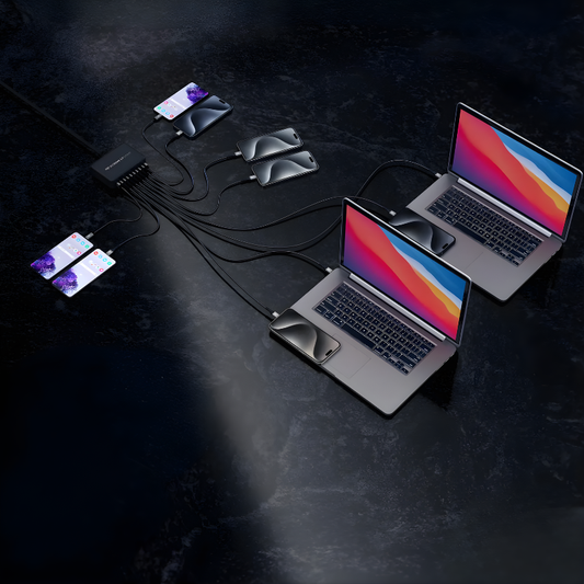 شاحن إيغو - 300 واط GaN بـ 10 منافذ