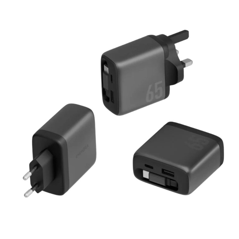 شاحن حائط وكابل من إنرجيا - 65 واط بتقنية GaN