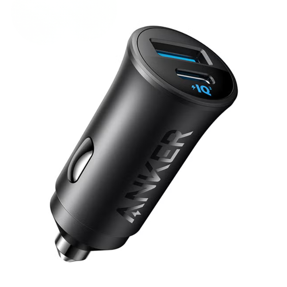 Anker 30W compact black car charger with IQ technology
