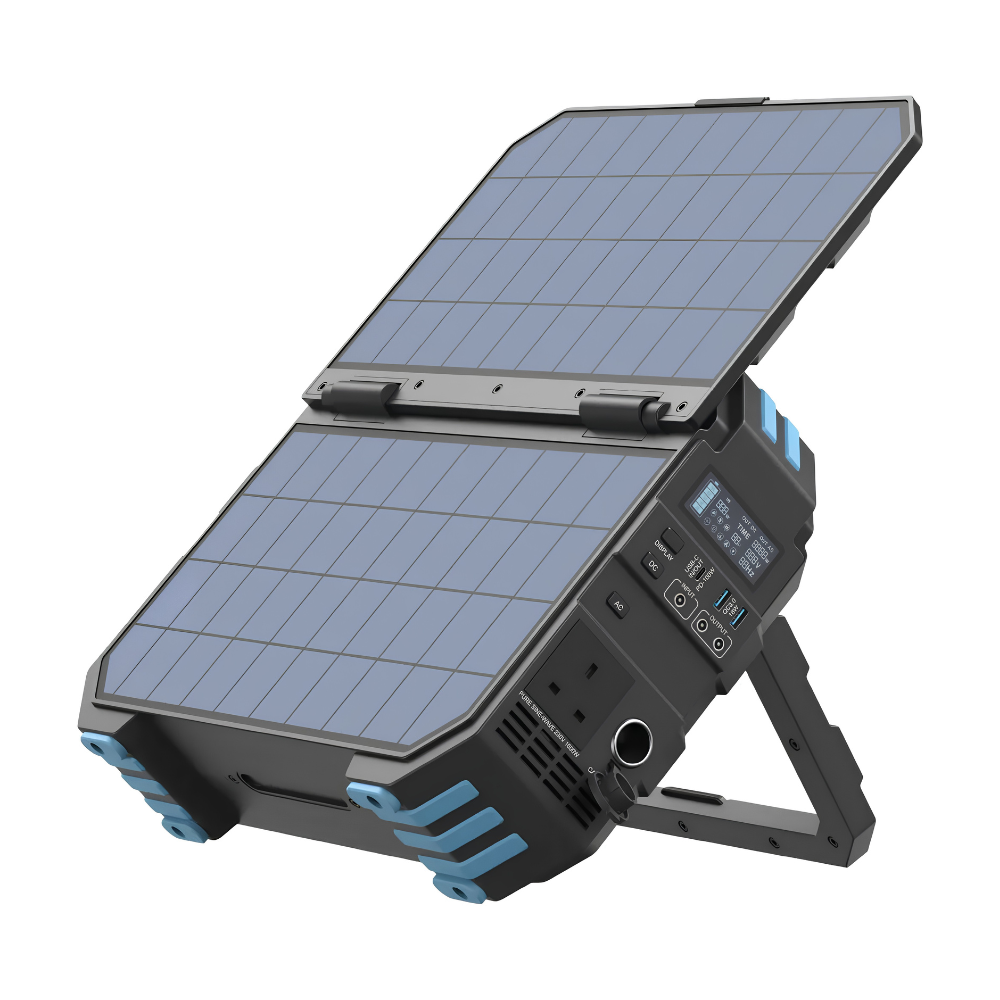 مولد الطاقة الشمسية المحمول باورولوجي هيليو 1600 واط - أسود