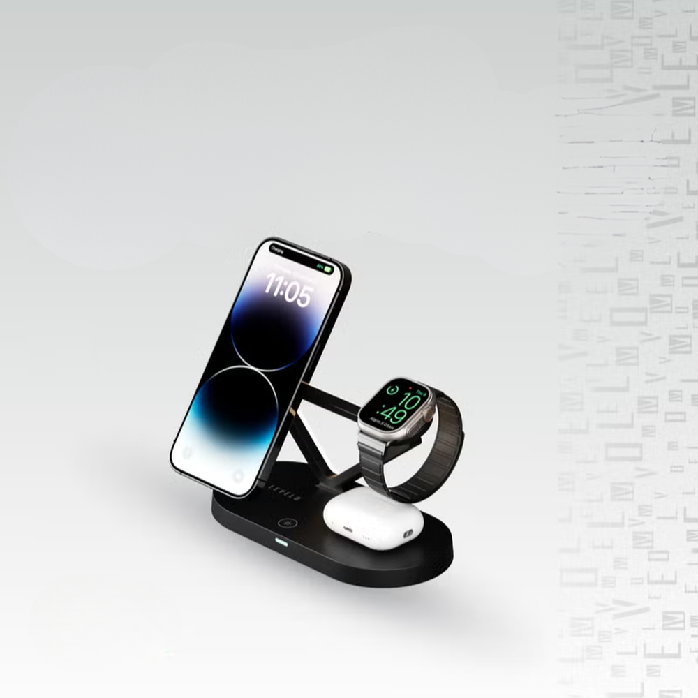 Levelo - 15W Premio 5-in-1 Wireless Charging Station