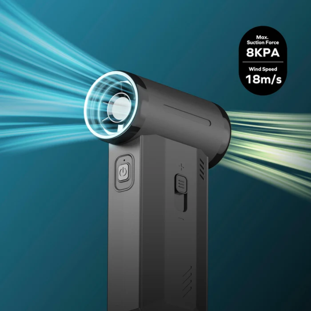 Momax - Dual Handheld Fan & Vacuum (130000 RPM)