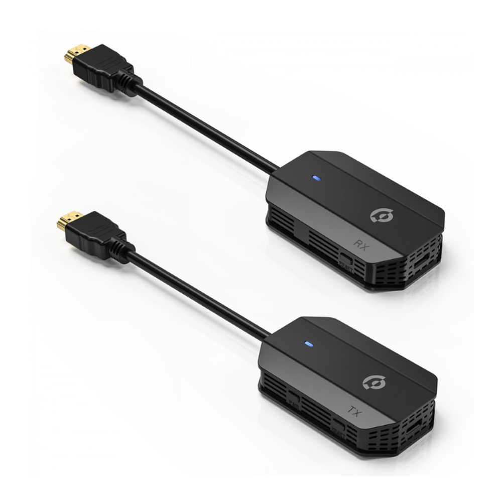 Powerology wireless HDMI to HDMI adapter kit with 30m range and 1080p@60Hz mirroring