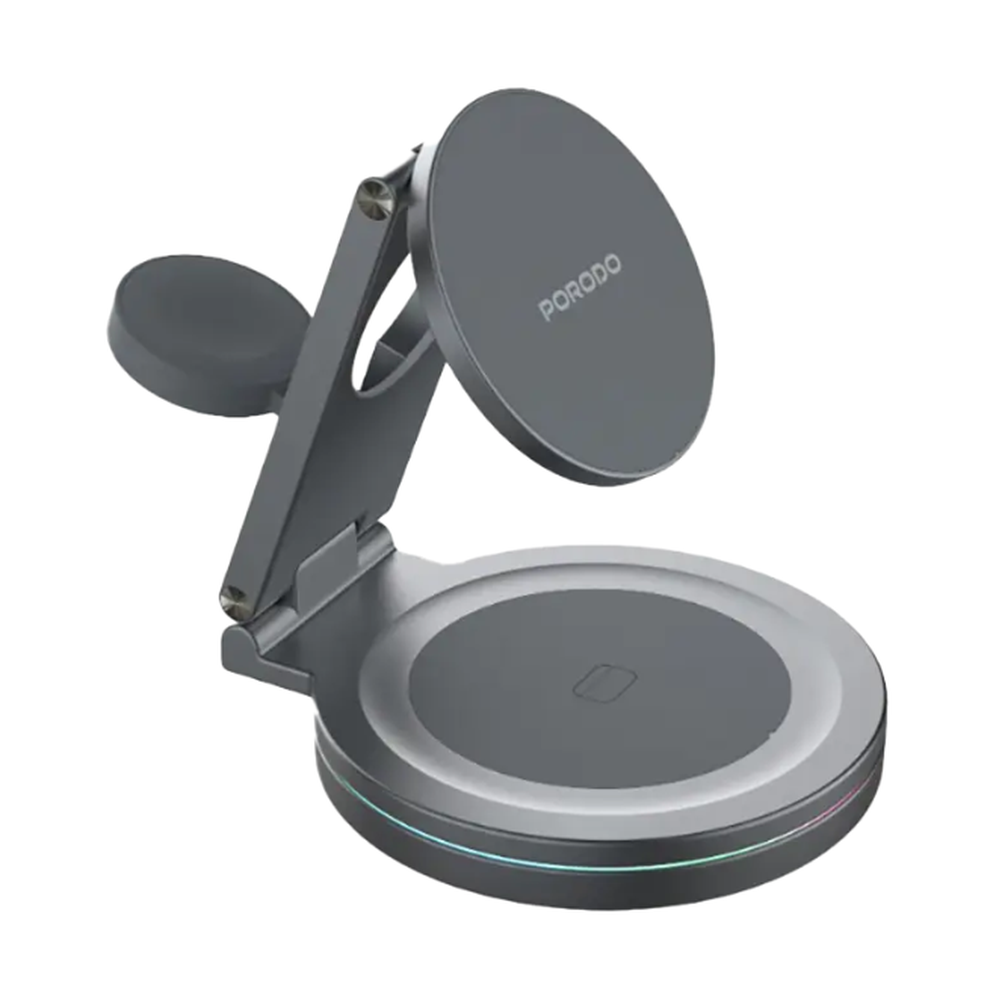 Porodo - 15W Wireless Charger & Rotating Base