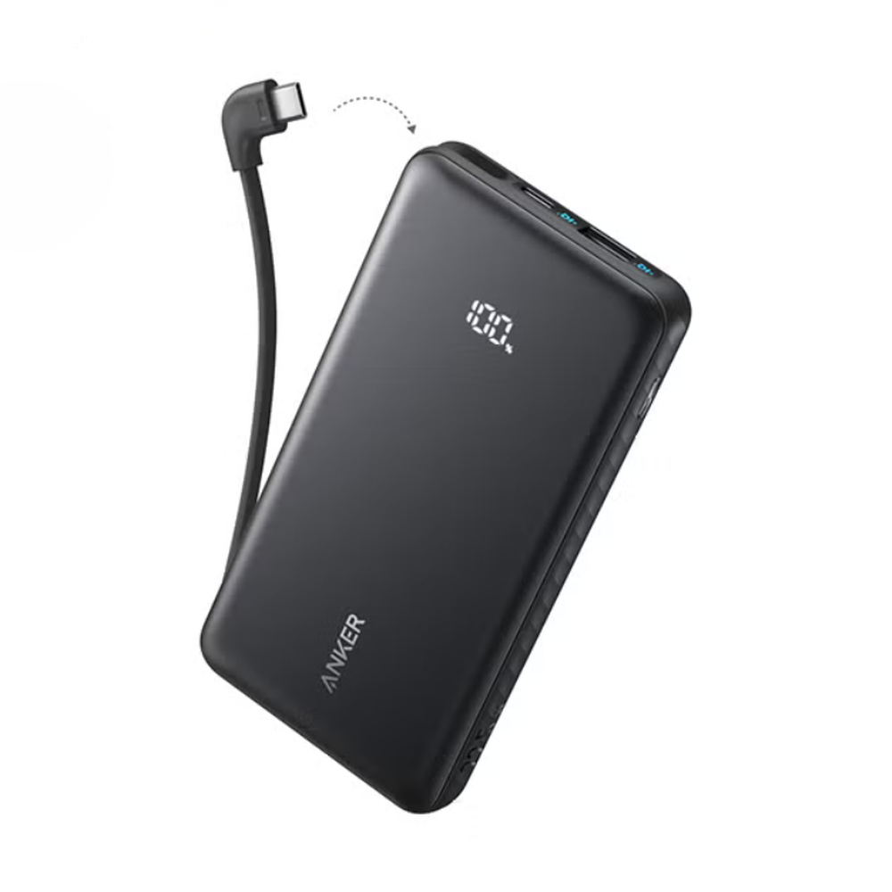 Anker - شاحن متنقل مدمج بقوة 22.5 واط (10,000 مللي أمبير)