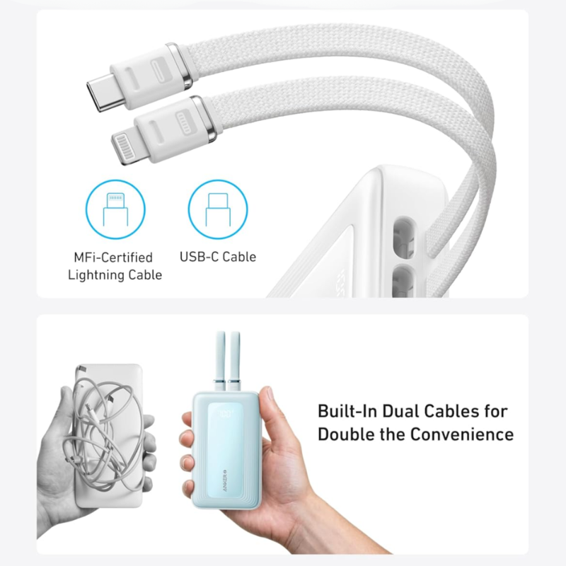 Anker - 30W Power Bank & Lightning Cables (10,000mAh)