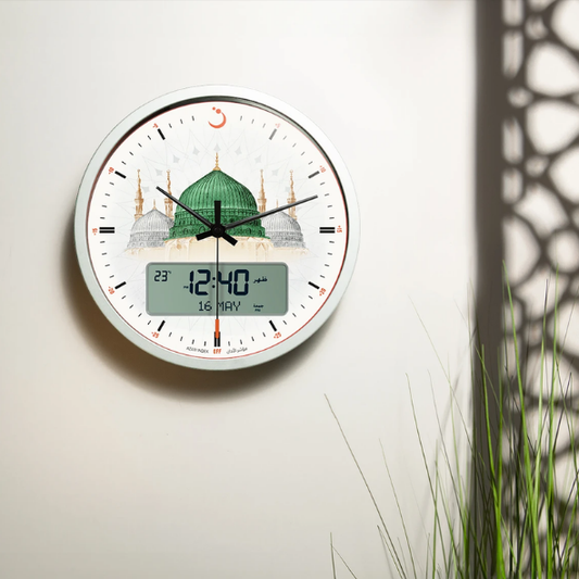 الفجر - ساعة دائرية مسجد المدينة المنورة