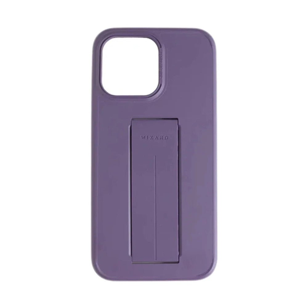 Purple Wizard iPhone case with slim soft-touch design and secure grip strap
