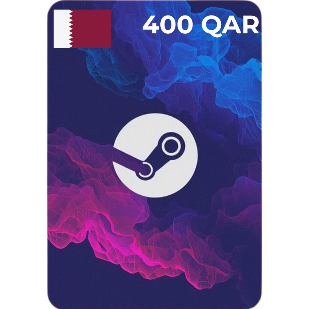 Digital Steam Gift Card 400 QAR Qatar Wallet for PC Games and DLCs