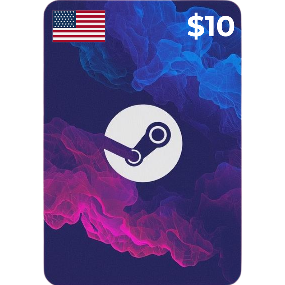 Digital Card - $10 Steam USD Wallet Store