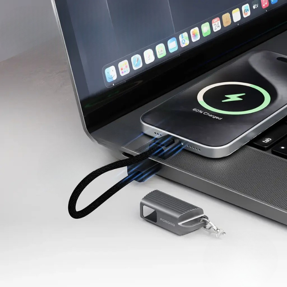 بورودو - سلسلة مفاتيح 60 واط USB-C إلى Lightning