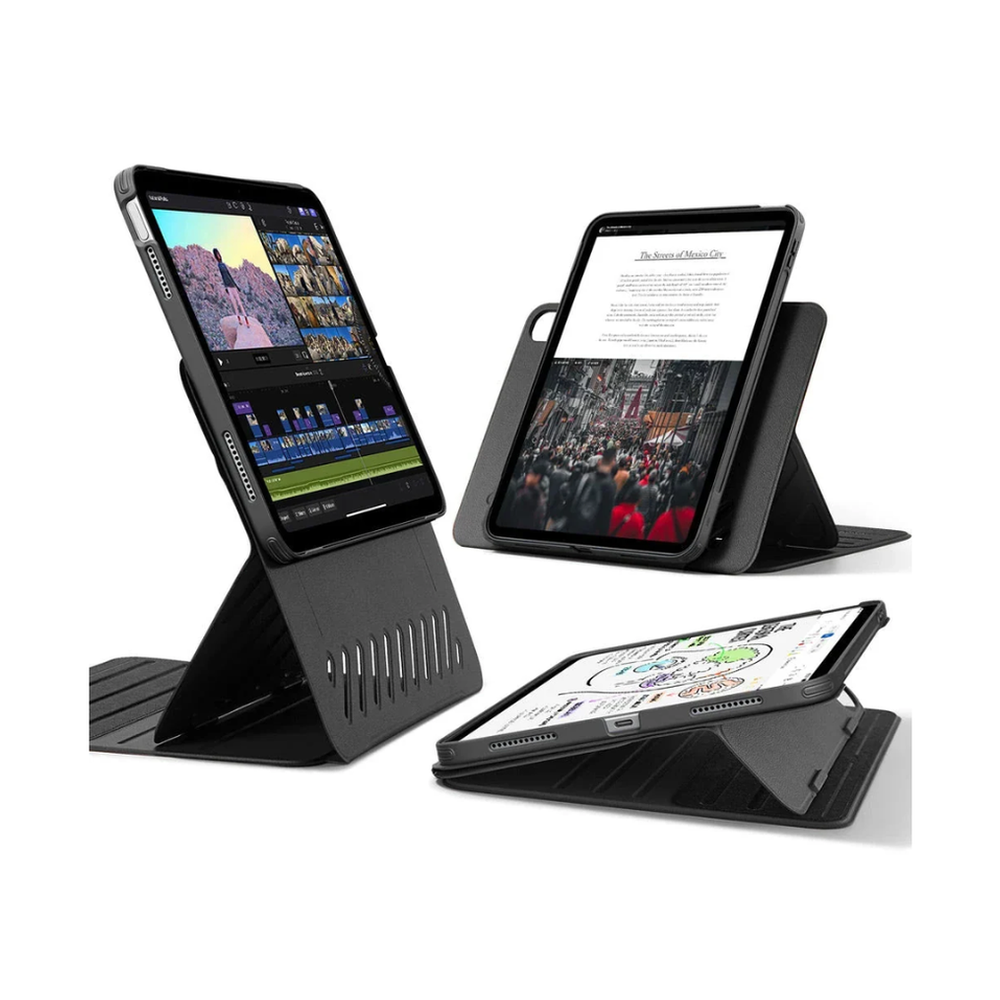Black ESR iPad Air Shift magnetic case with dual brackets for 9 viewing angles