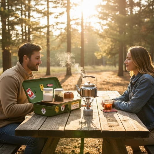 طقم شاي للتخييم