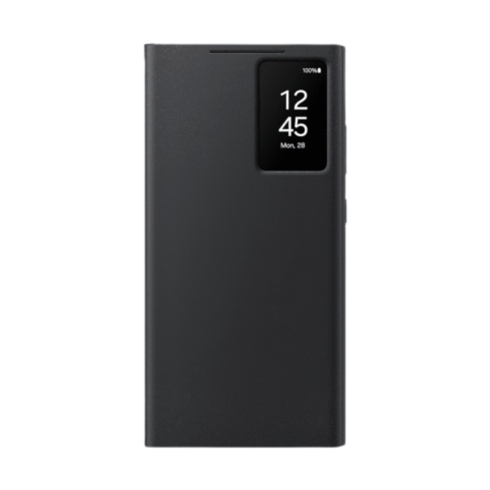 Matte black Galaxy Z Fold 6 S-View case with narrow notification slot