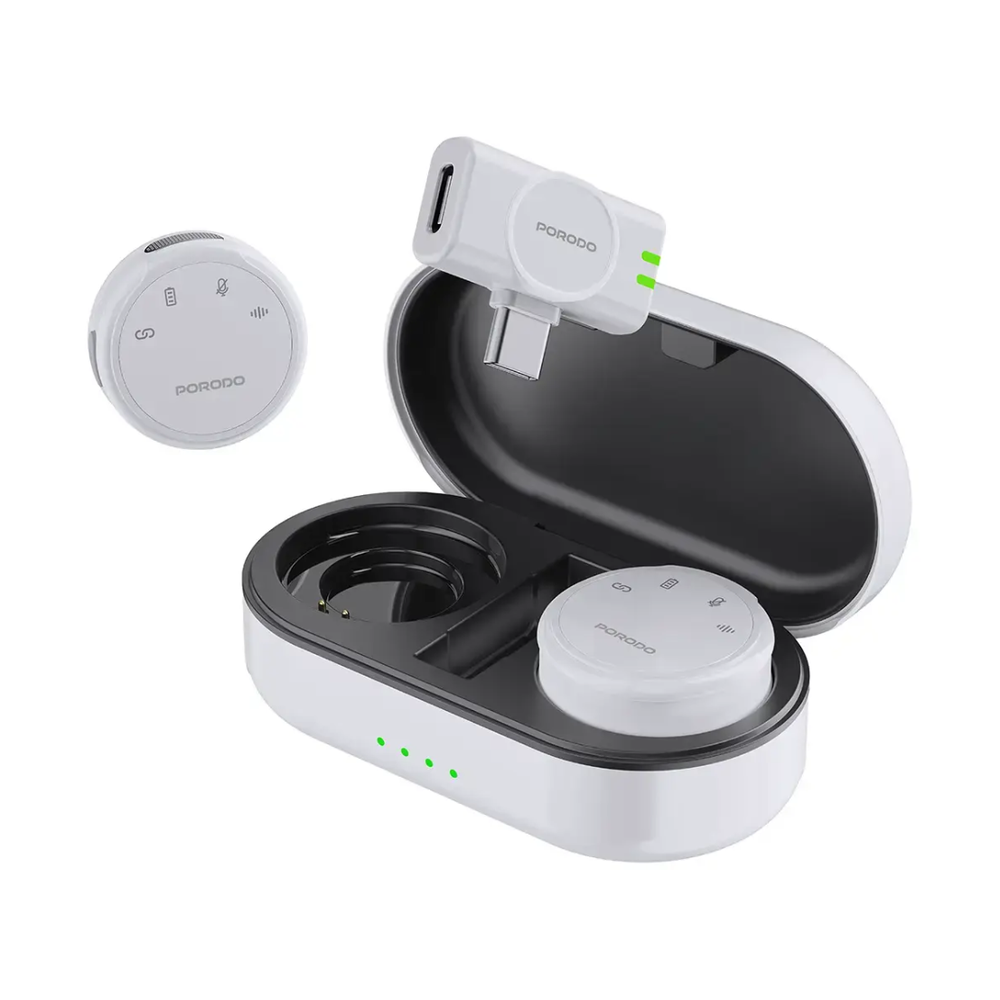 Porodo - Microphone Set & Charging Case