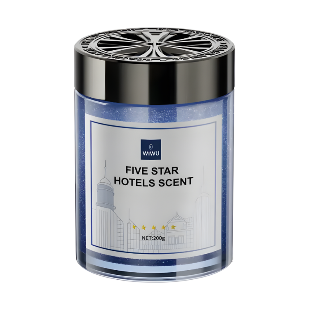 Wiwu Five Star Hotels Scent solid balm in blue glitter glass jar