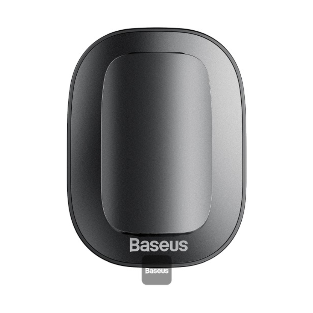 Black Baseus car clip for sunglasses and cards with rounded design