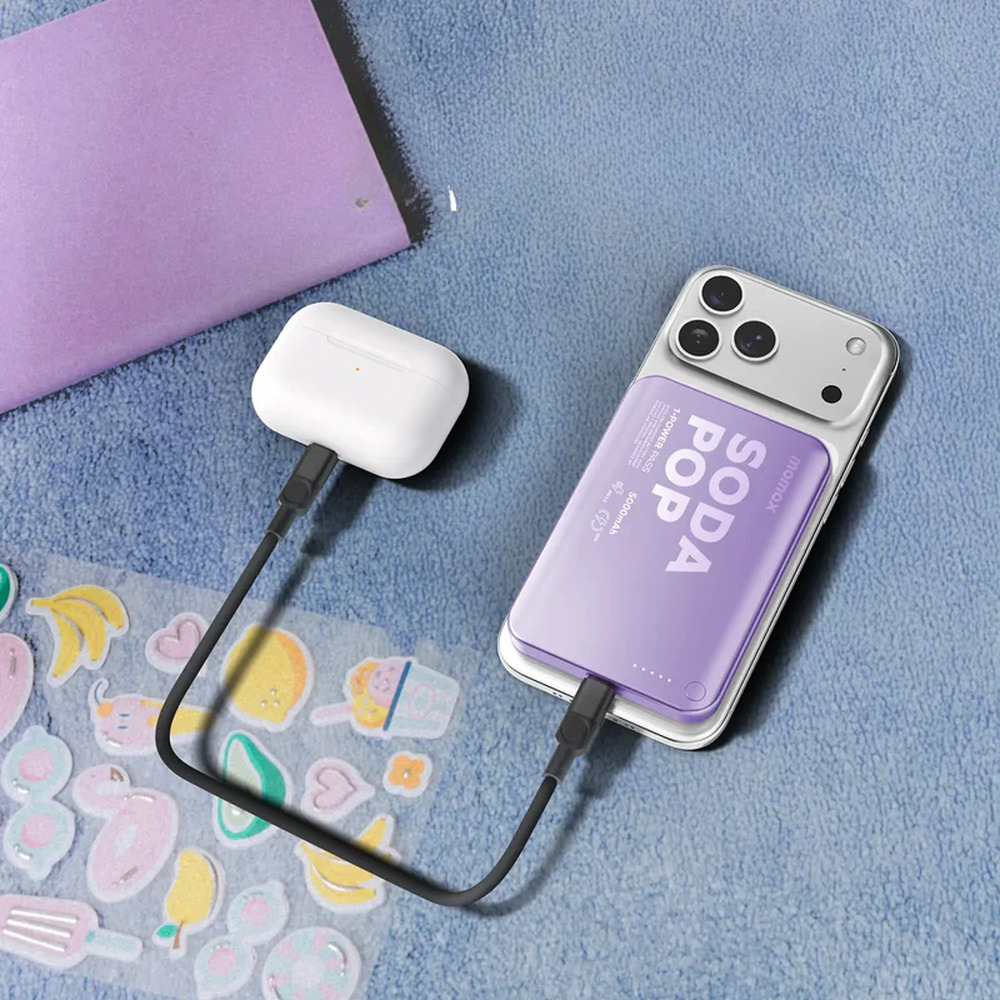 Momax - 15W Magnetic Wireless Power Bank