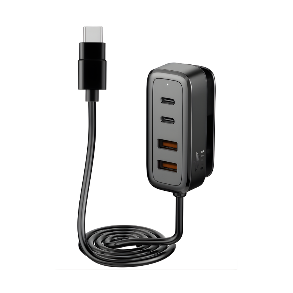 Brave - 60W 4-Port Car Charger Hub