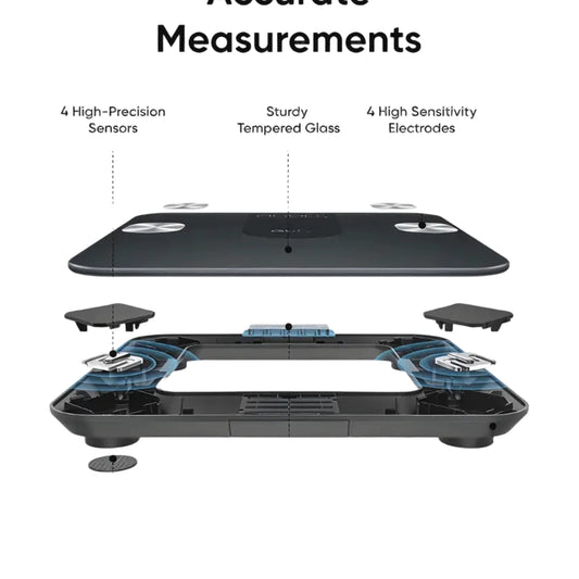Eufy Smart Scale A1 internal sensors and tempered glass construction