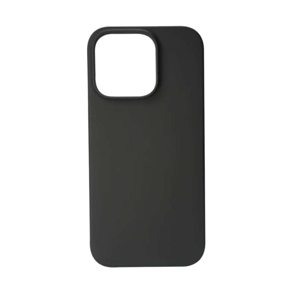 Matte black Flaby Pro iPhone case front view with camera protection