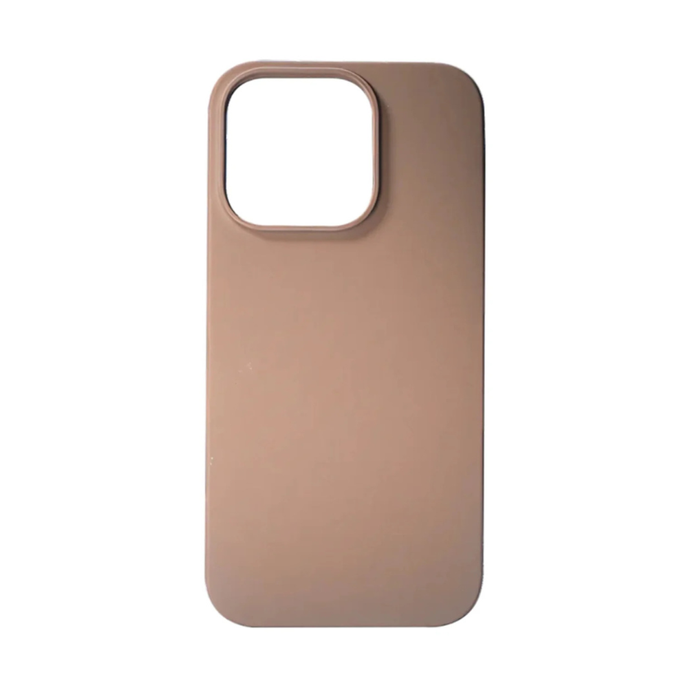 Matte taupe Flaby Pro iPhone case with raised camera guard