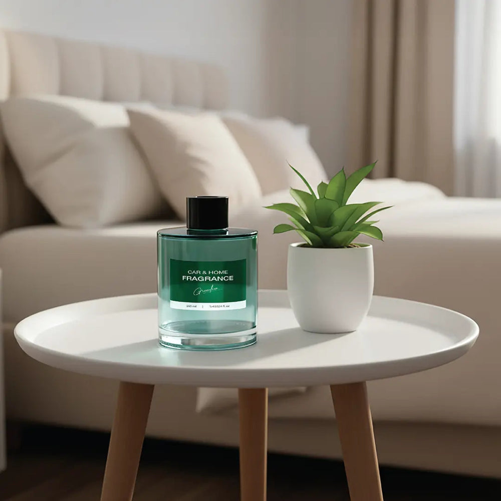 Arabic: عبوة إعادة التعبئة من جرين ليون — متوافقة مع موزعات العطر من جرين ليون | English: Green Lion Refill Bottle — Compatible with Green Lion fragrance diffusers