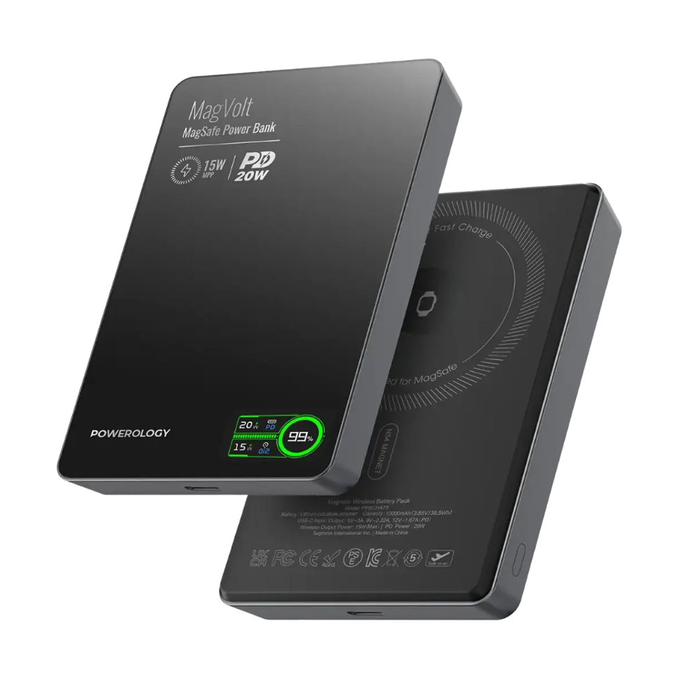 Powerology - 20W Magnetic Power Bank (10000mAh)