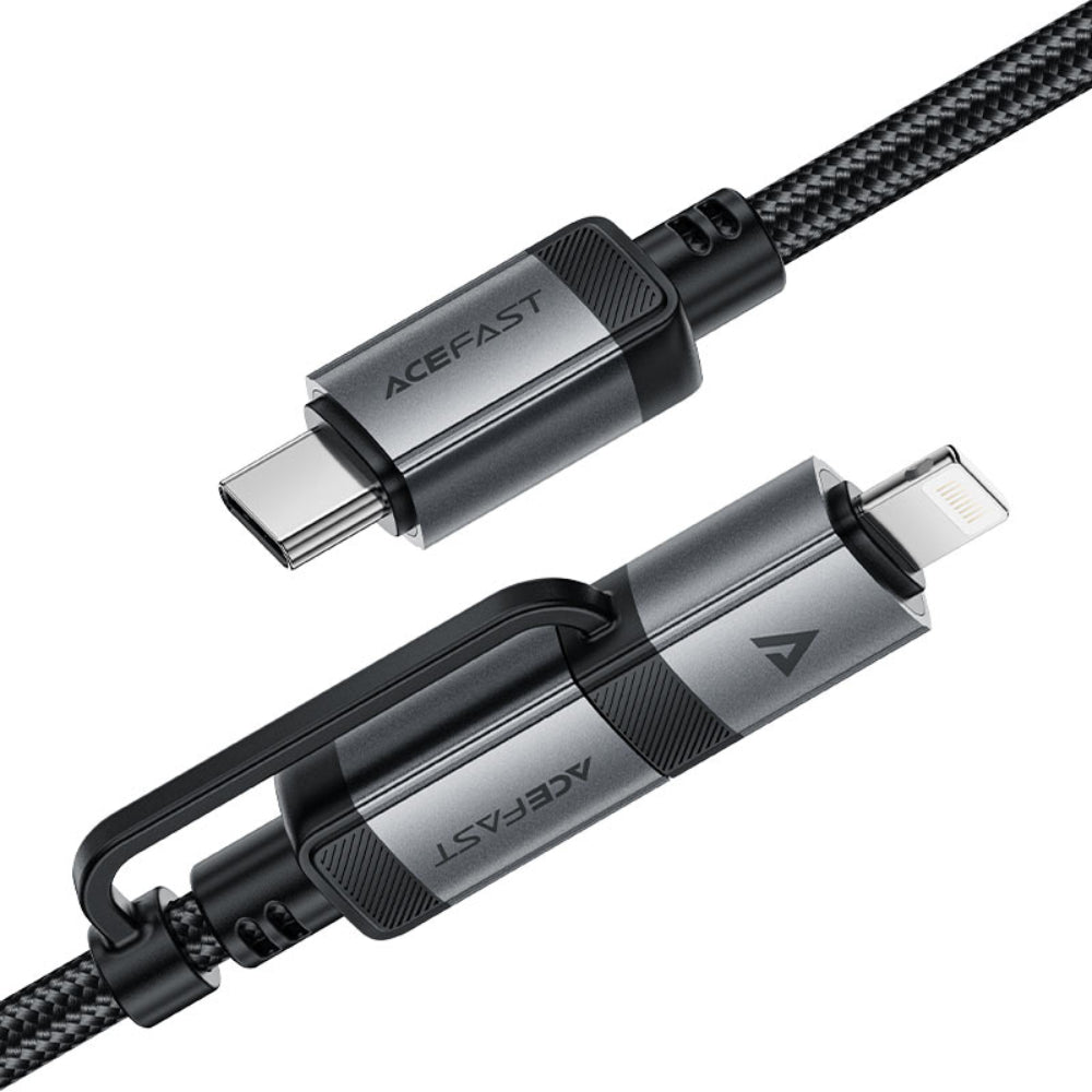 قدرة شحن تصل إلى 60 واط لأجهزة USB-C و30 واط لأجهزة Lightning — شحن سريع وفعال لكل أجهزتك | Charging power up to 60W for USB-C devices and 30W for Lightning devices — fast, efficient charging for all your gadgets.