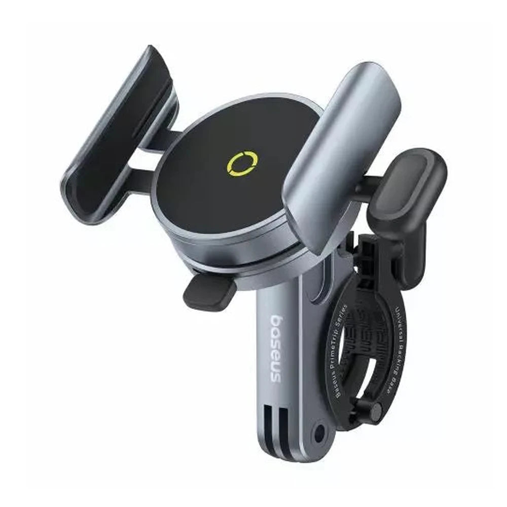 Baseus magnetic bike phone holder with 360° adjustable mount and shock-resistant grip
