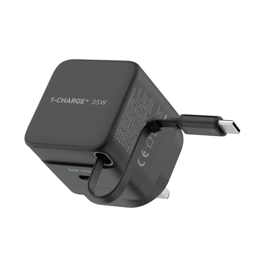 مومكس - شاحن GaN بقوة 35 واط مع منفذ USB-C