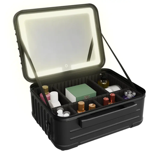 Porodo - Makeup Bag with Detachable LED Mirror