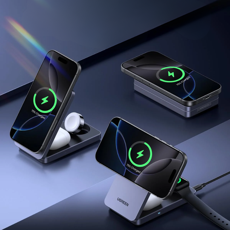 Ugreen - 15W Magnetic Wireless Charging Station