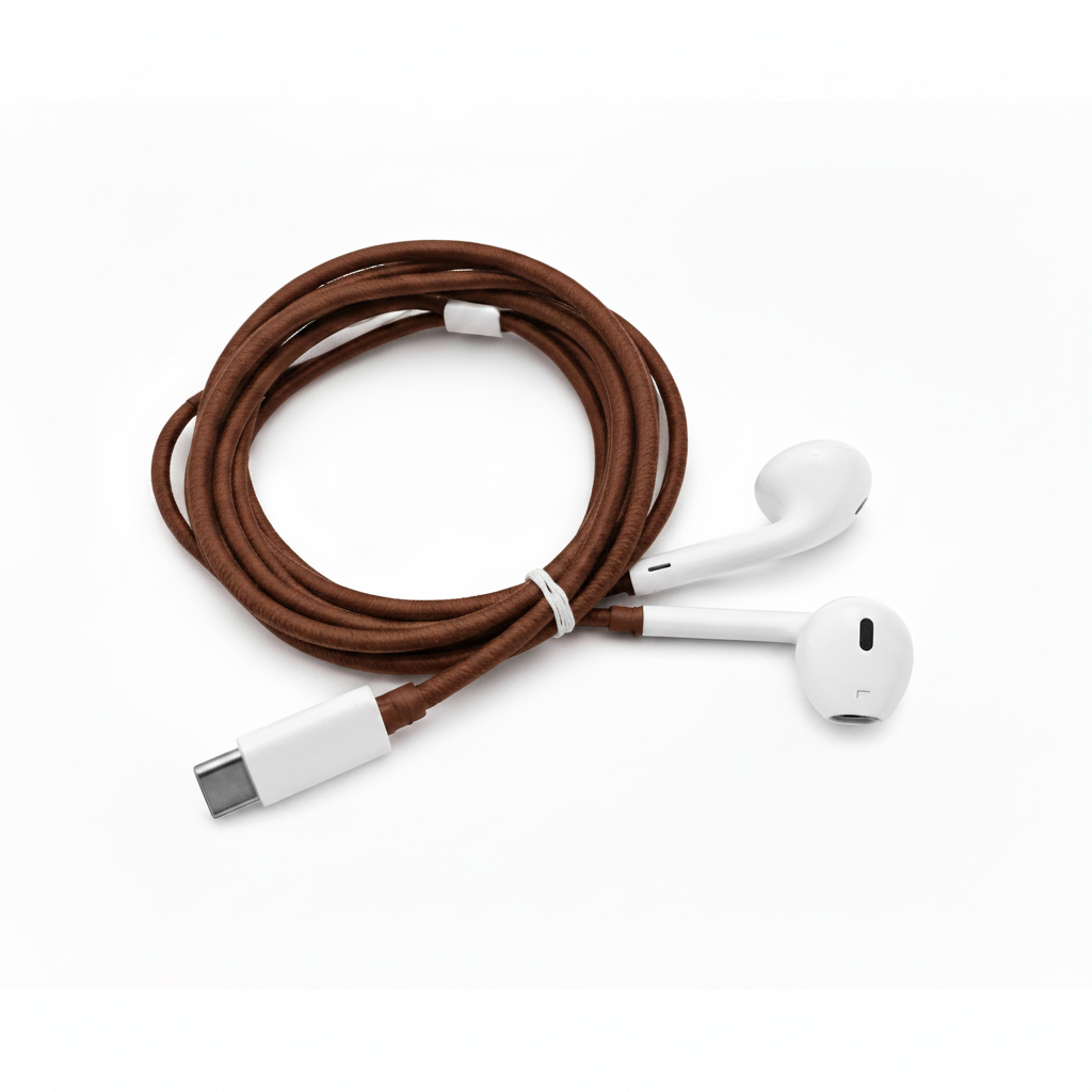 Apple - سماعات أذن USB-C مع غطاء مخصص