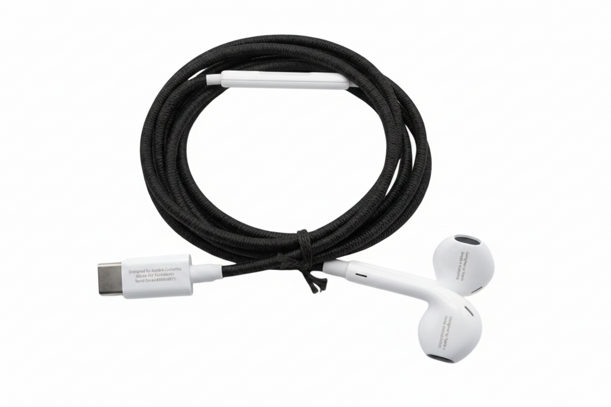 Apple - سماعات أذن USB-C مع غطاء مخصص
